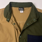 gym master ジムマスター ポケット付き 切替デザイン 長袖ワークシャツ M/マルチカラー/ジャケット