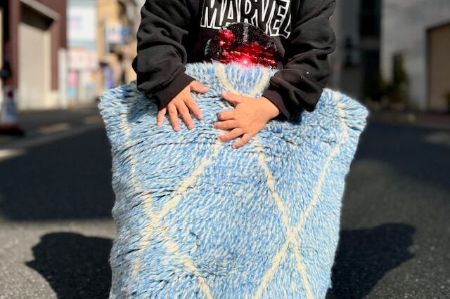 モロッコ製 ベニワレン ラグ ラージサイズ BENI OUARAIN ベニワレンラグ Beni ouarain Rug もこもこシリーズ | RUG the LIFE