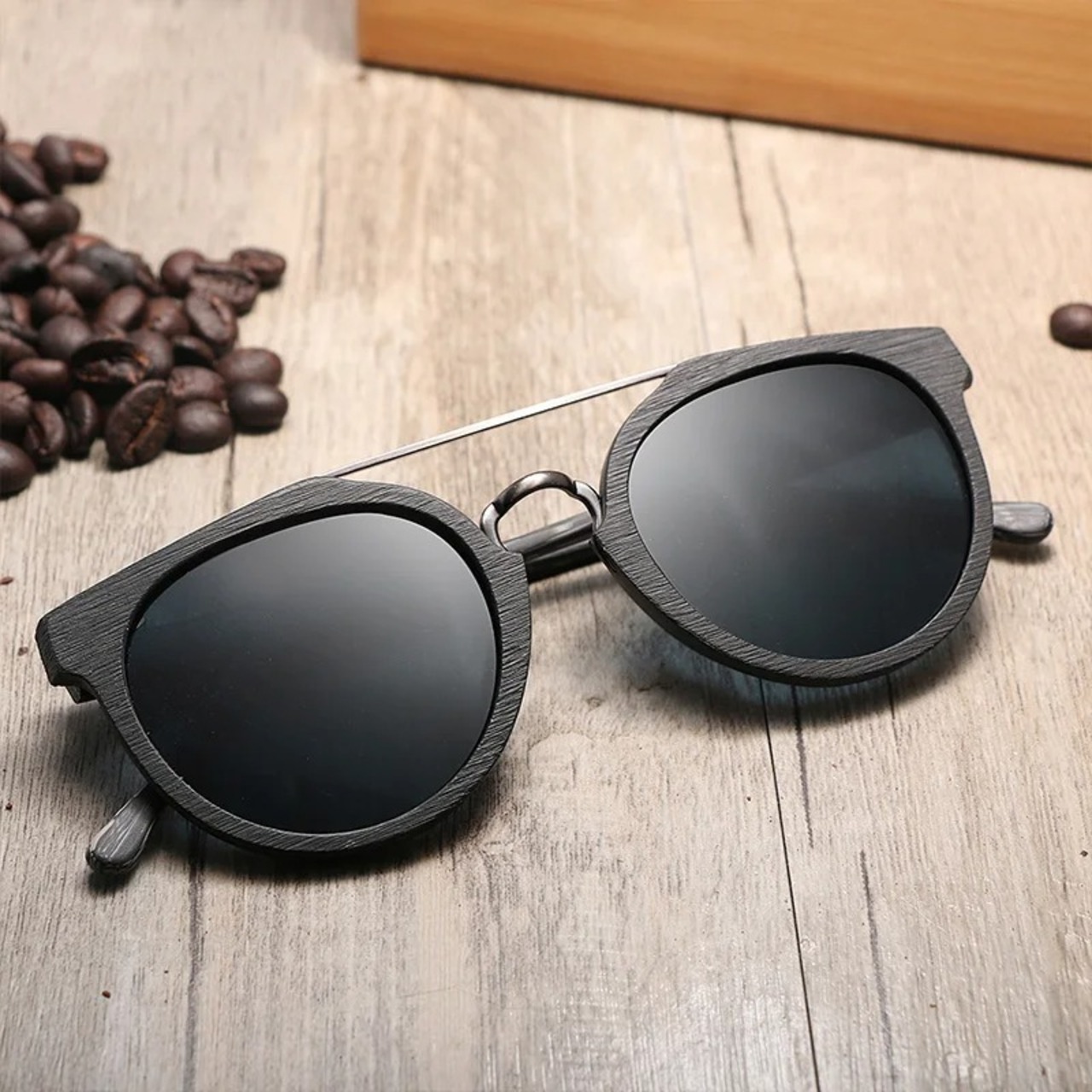 Wood Grain Boston Sunglasses / ウッド グレイン ボストン サングラス