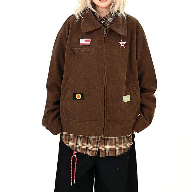 スターグラフィックバックプリントジャケット 2col R00992