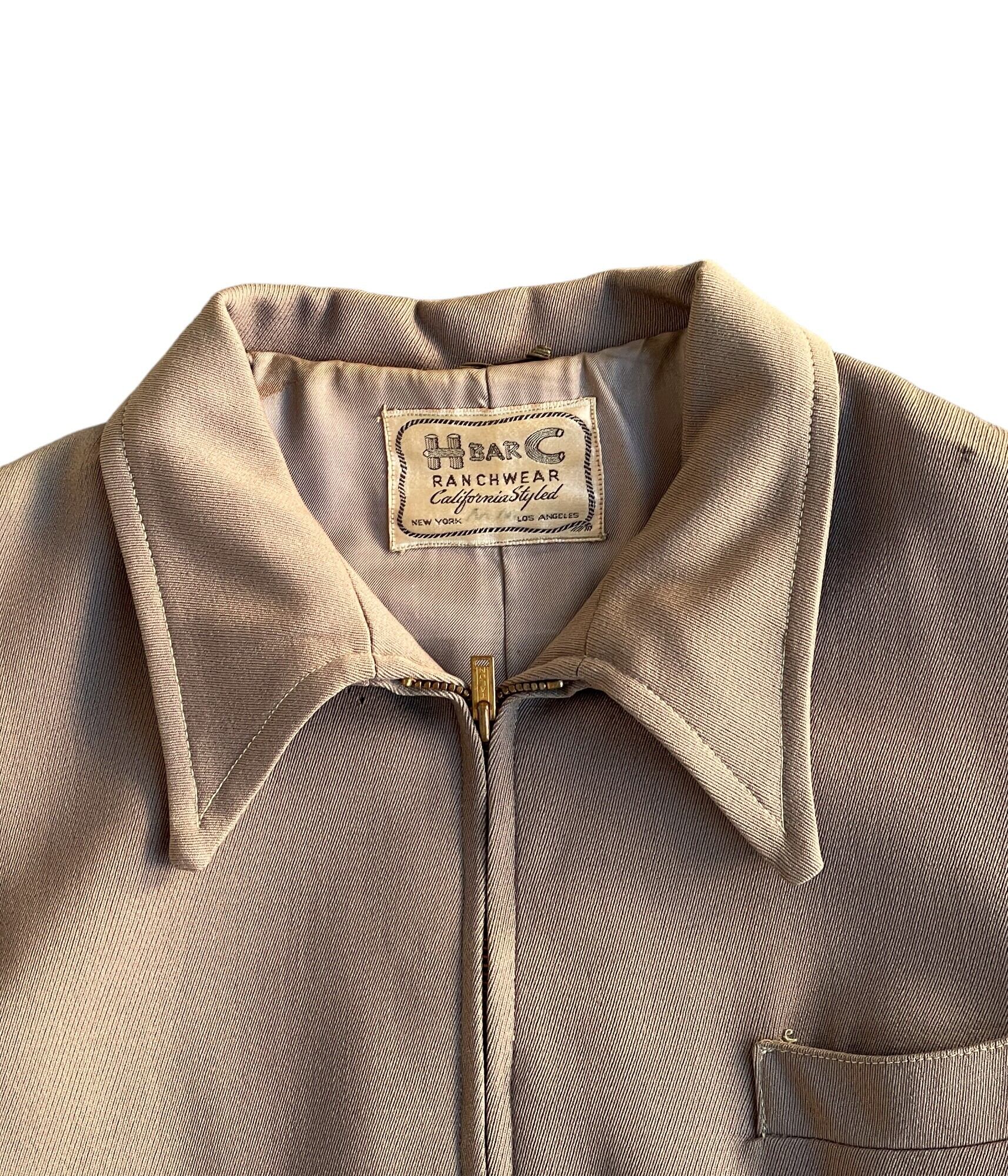 Vintage 40-50s Gabardine jacket -H BAR C- | BEGGARS BANQUET公式  