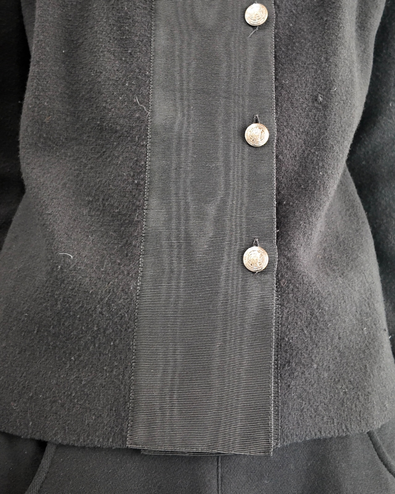 【Salvatore Ferragamo】long sleeve felt fabric blouson