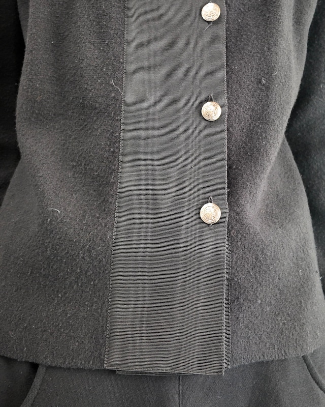 【Salvatore Ferragamo】long sleeve felt fabric blouson