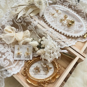 【1個】24時間限予約販売♪フラワーレース布 ホワイト