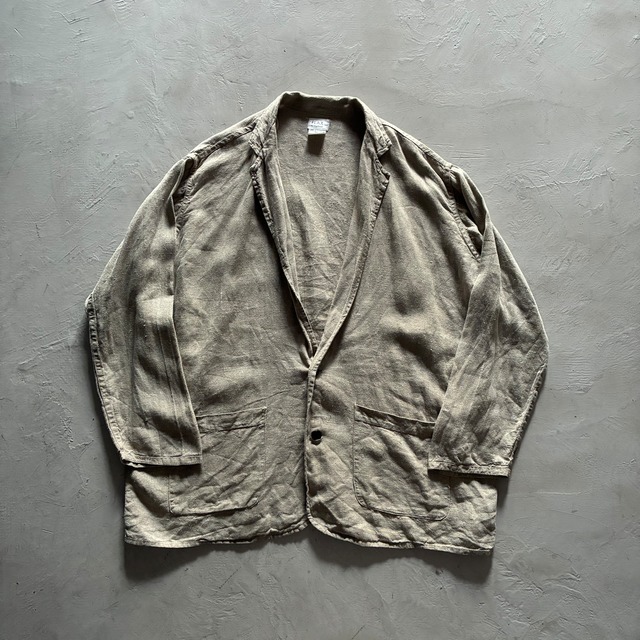-FLAX- linen light tailored jacket