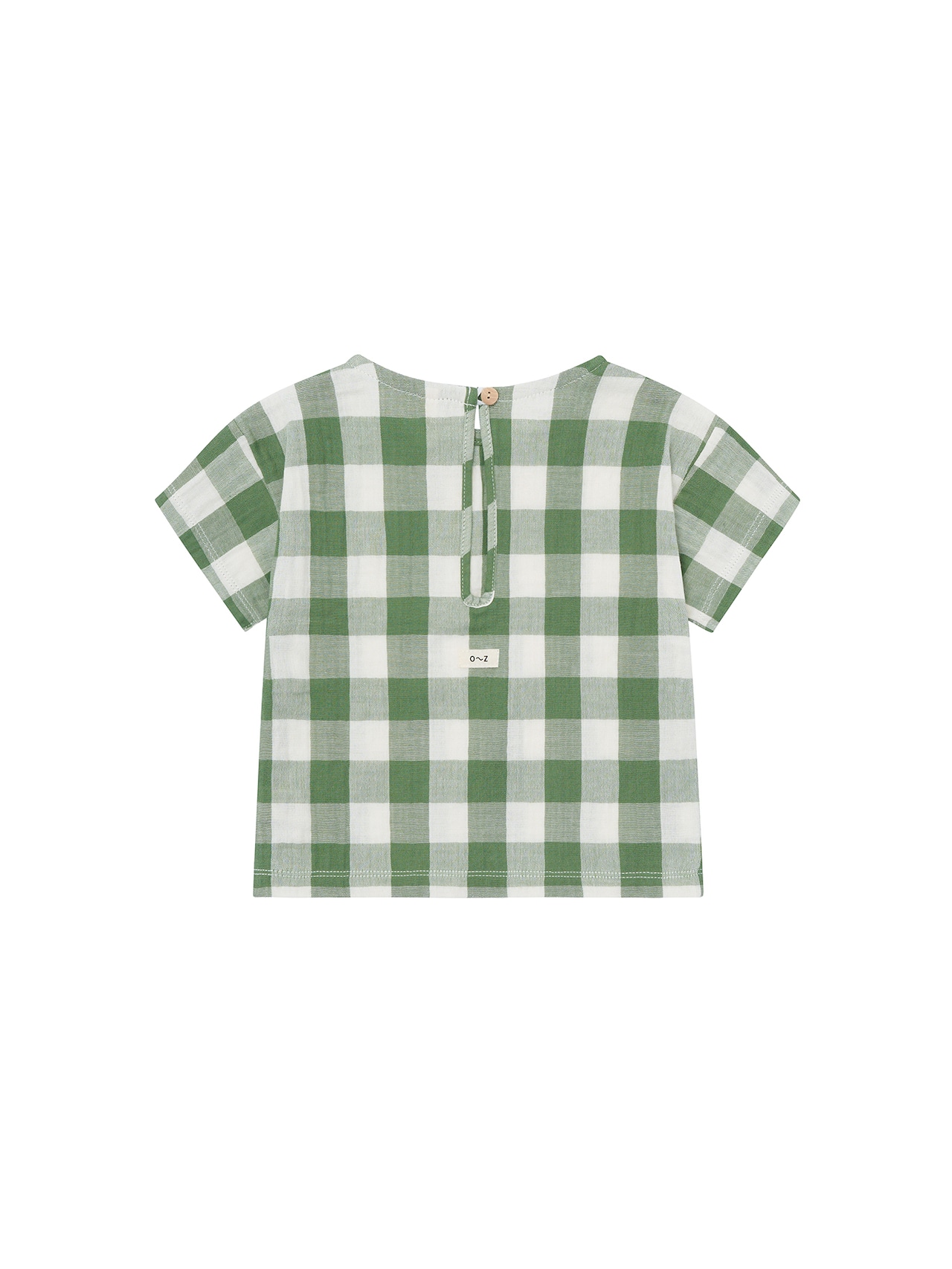 【即納】ORGANIC ZOO / Dill Gingham Boxy T-Shirt