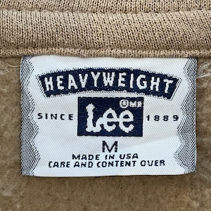 【Lee】90s USA製 企業系 ハーフジップ スウェット Paine Webber 銀行 刺繍ロゴ M ヘビーウェイト HEAVYWEIGHT  US古着