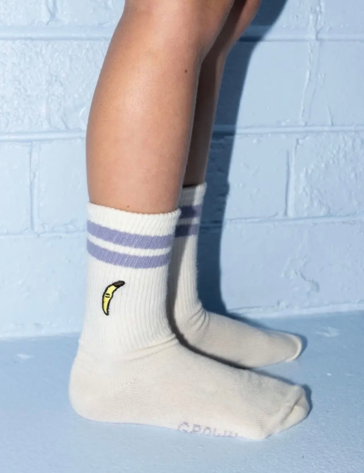 【即納/送料無料】Grown / 2-PACK FRUIT SALAD COTTON SOCKS - MILK