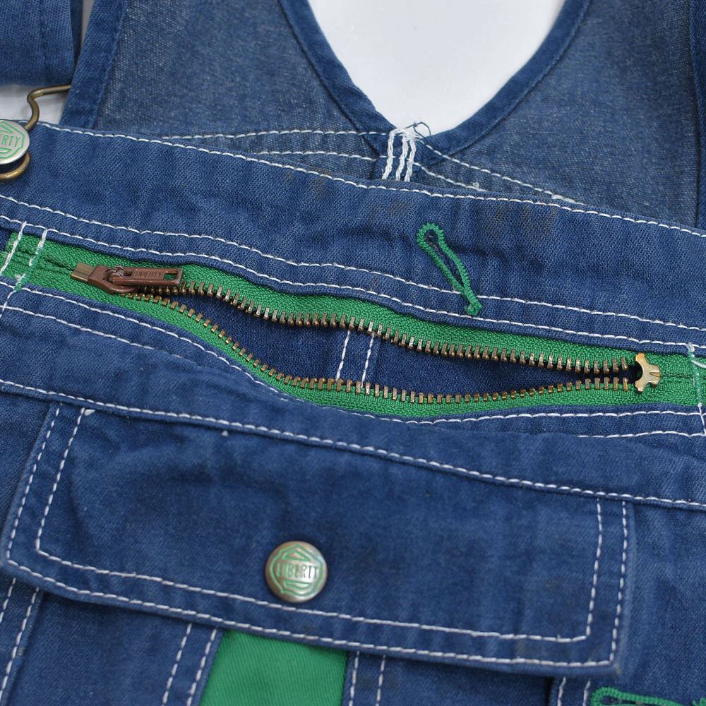 90s LIBERTY リバティ デニム オーバーオール ヴィンテージ ブルー