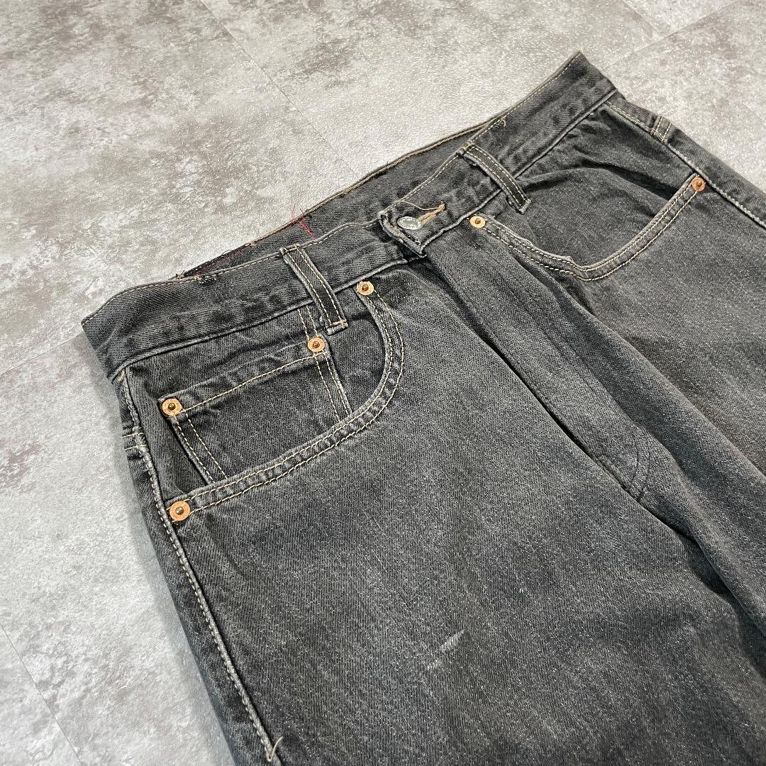 W32 L32】 usa levi's 先染ブラック リーバイス 569 | ib2