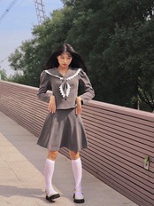 セットアップ 制服 セーラー服 グレー リボン ネクタイ ガーリー ロリータ コスプレ 衣装 ミニスカート アイドル 昭和 ブラウス スカート ボトムス トップス ワンピース Loveysmileshop 90 再入荷 おまけ付き 女の子 スカート トップス セットアップ コスプレ セットアップ 制服 セーラー服 グレー リボン ネクタイ ガーリー ロリータ コスプレ 衣装 ミニスカート アイドル 昭和 ブラウス スカート ボトムス トップス ワンピース Loveysmileshop 90 再入荷 おまけ付き 女の子 スカート トップス セットアップ コスプレ