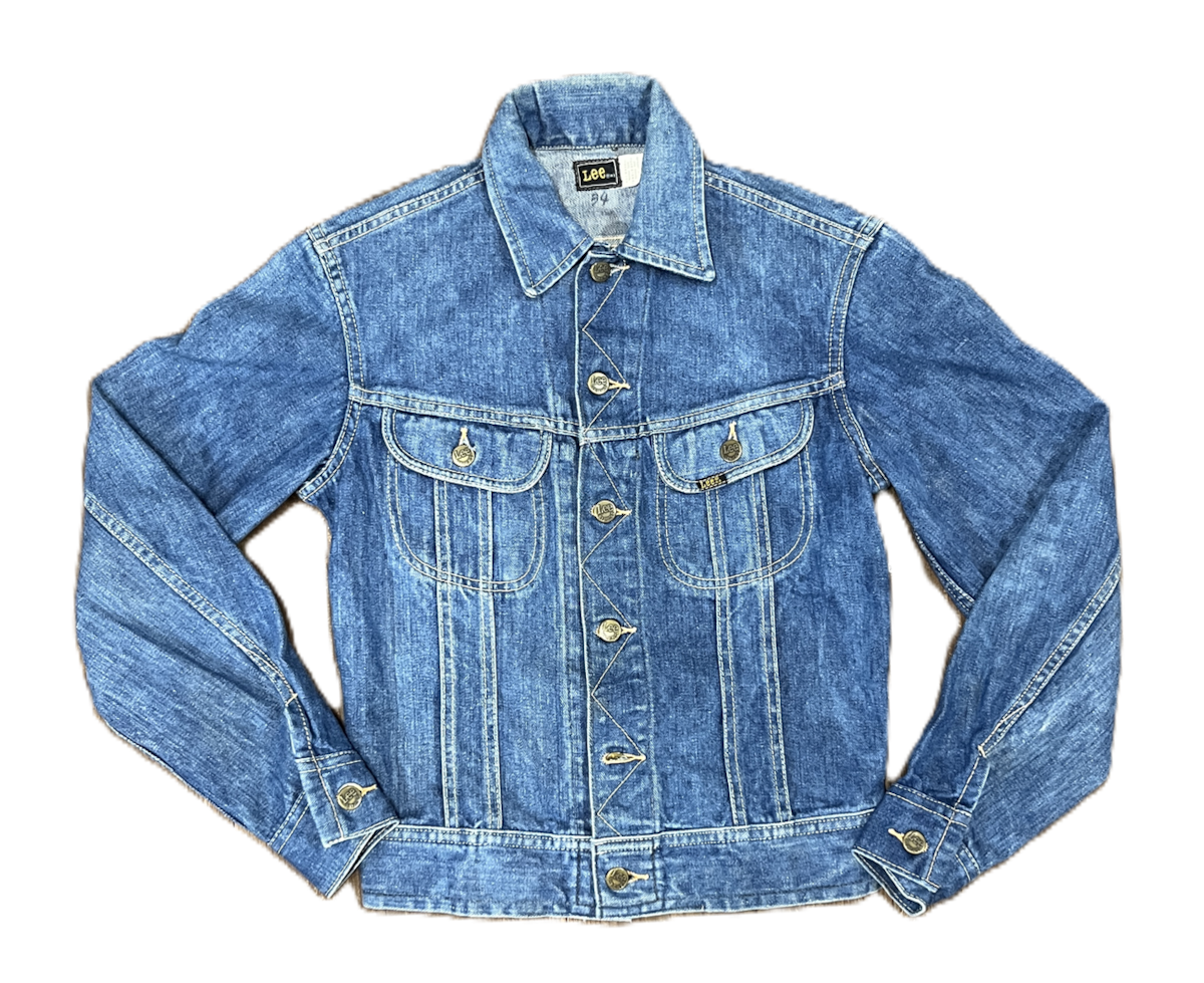 大サイズ 70s 80s Lee 220 デニムジャケット USA製 ビンテージ 1970s-80s USA製 Lee 220 デニムジャケット Gジャン 黒タグ | JERRY