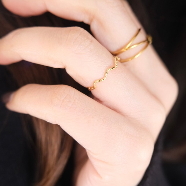 ステンレスウェーブラフリング