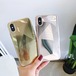 鏡面 iphoneXS/XRケース ファッショングッズ カット面デザイン