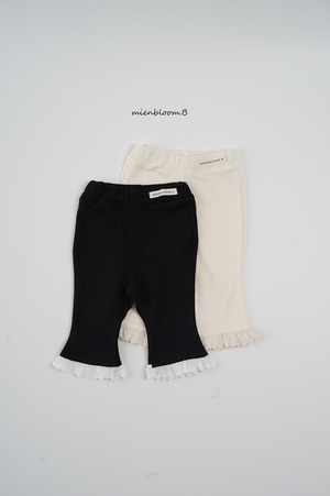 予約 : Modal lace bootcut (baby)〔mienbloom.b〕