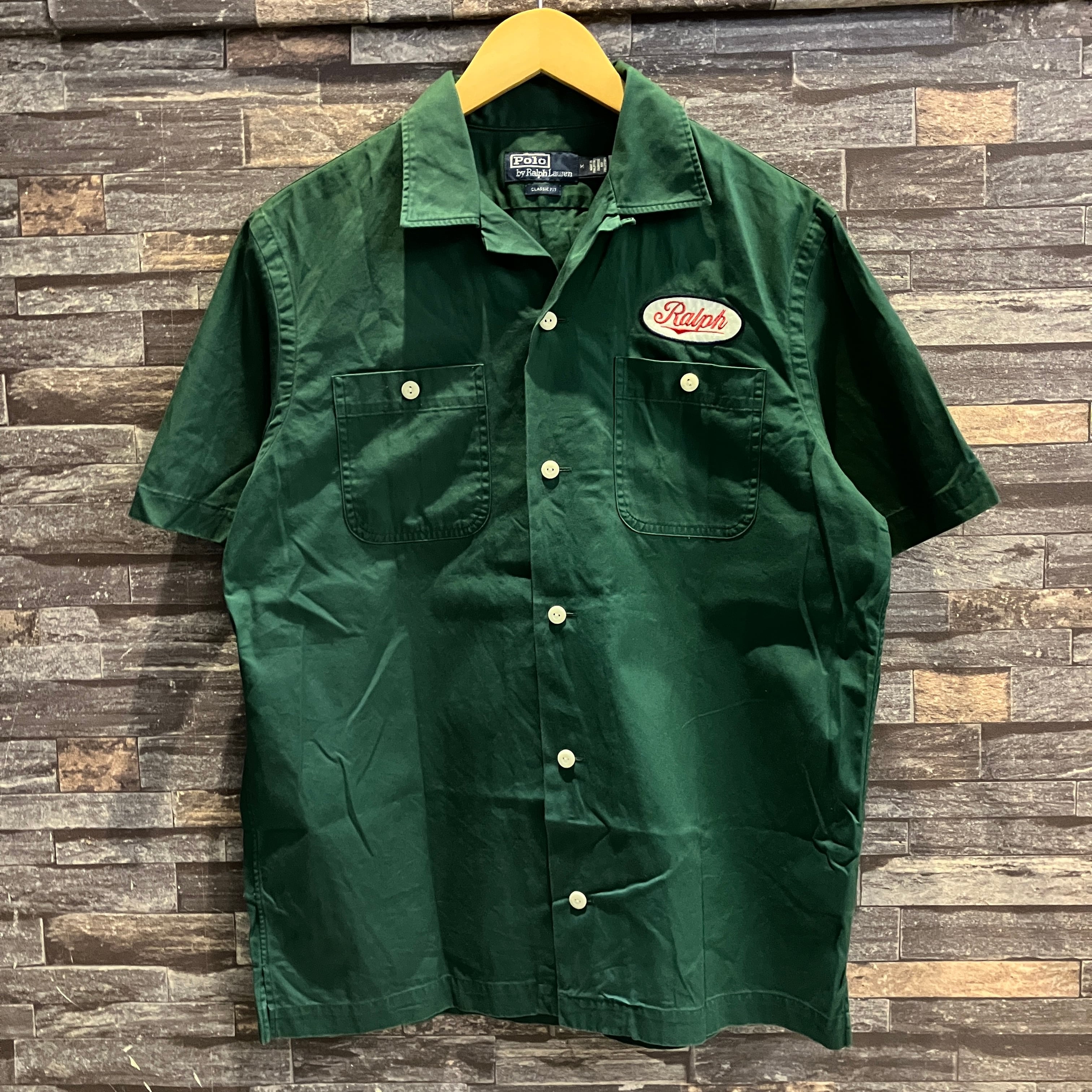 RALPH LAUREN EMBROIDERY OPENCOLLAR SHIRT GREEN | safarionline