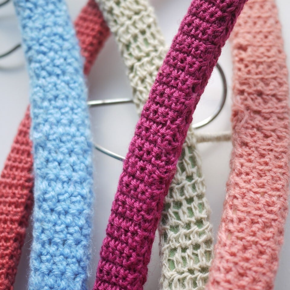 ヴィンテージ 手編みニットハンガー クロッシェ ドイツ