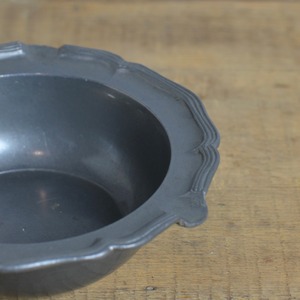 Pewter Ashtray  / ピューター アシュトレイ〈灰皿・小物入れ・器・花リム・アンティーク・ヴィンテージ〉 112225