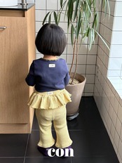 韓国子供服 / 26Autumn / CON / CONチョンクフリルレギンス / キッズ / 秋服 *1~4*