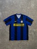 Inter Milan PIRELLI ユニフォーム ゲームシャツ NIKE DRI-FIT L ブルー×ブラック