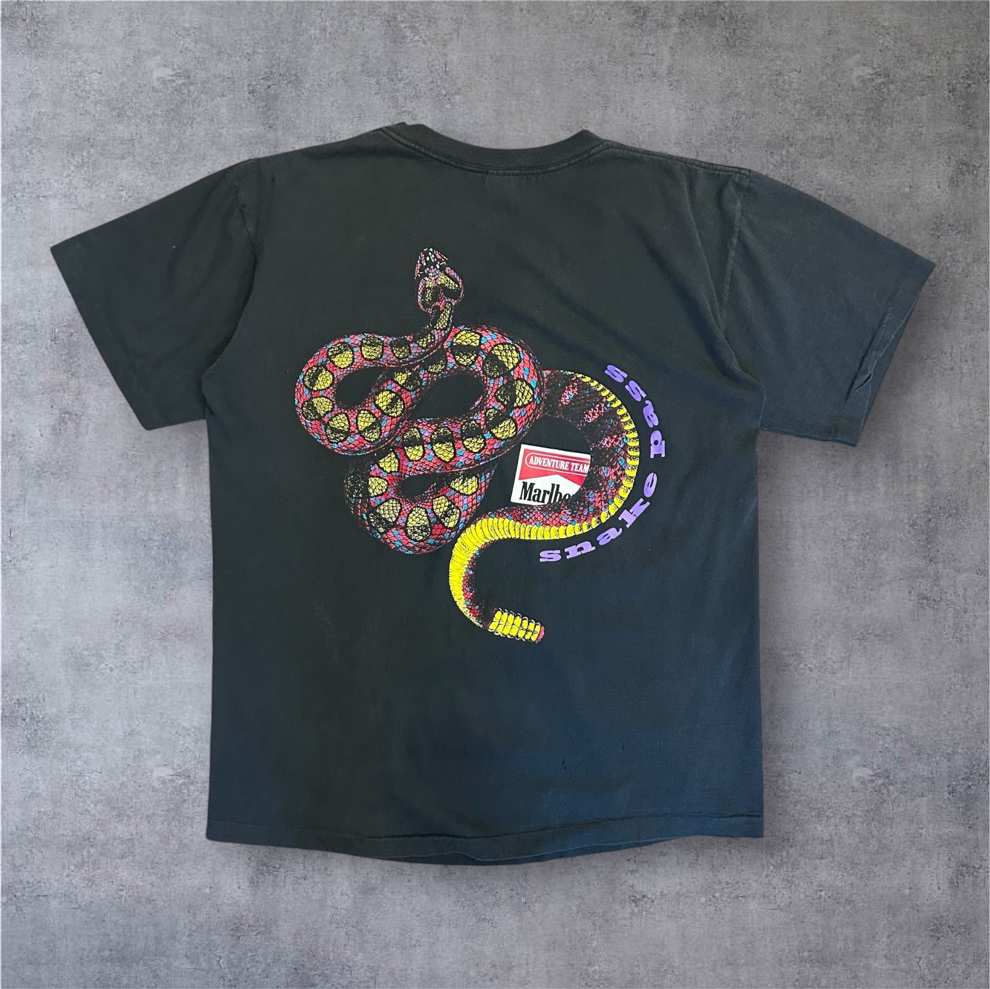 Good Size!!】90's Marlboro Tee “Snake Pass” | spike osu