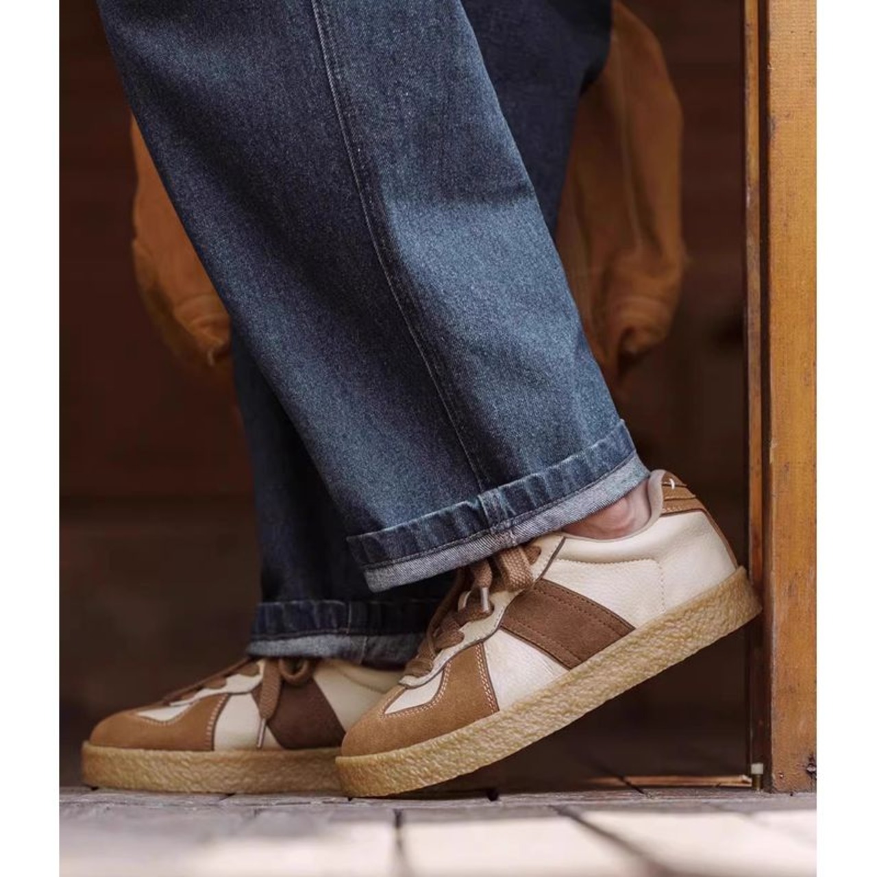 レトロジャーマントレーナースニーカー 10123