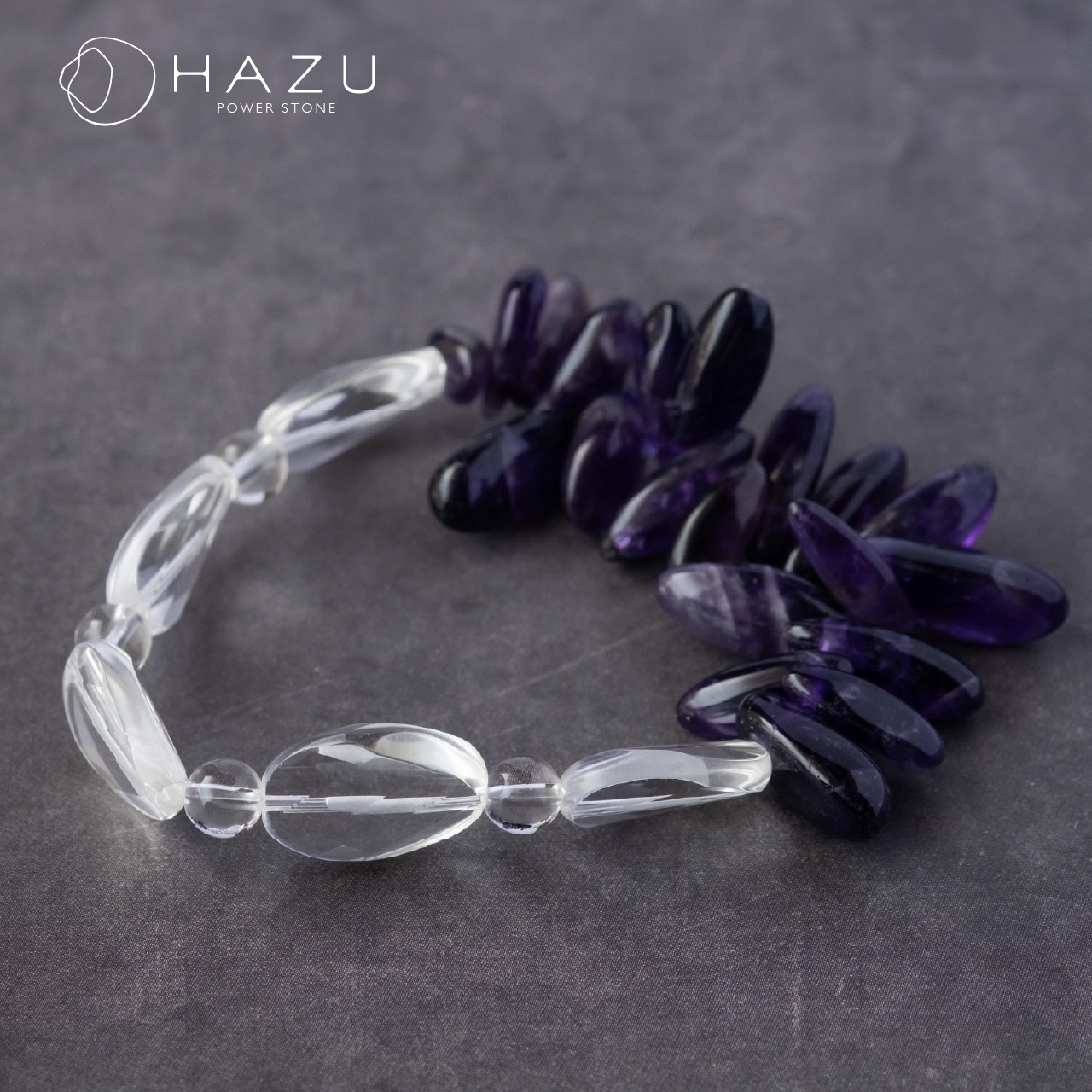 【再販】マイナスを浄化し希望の光へ［水晶／アメジスト］
