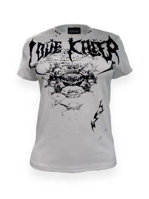 【LOVE KILLER×RUPTIVEY】Graphic logo custom tee