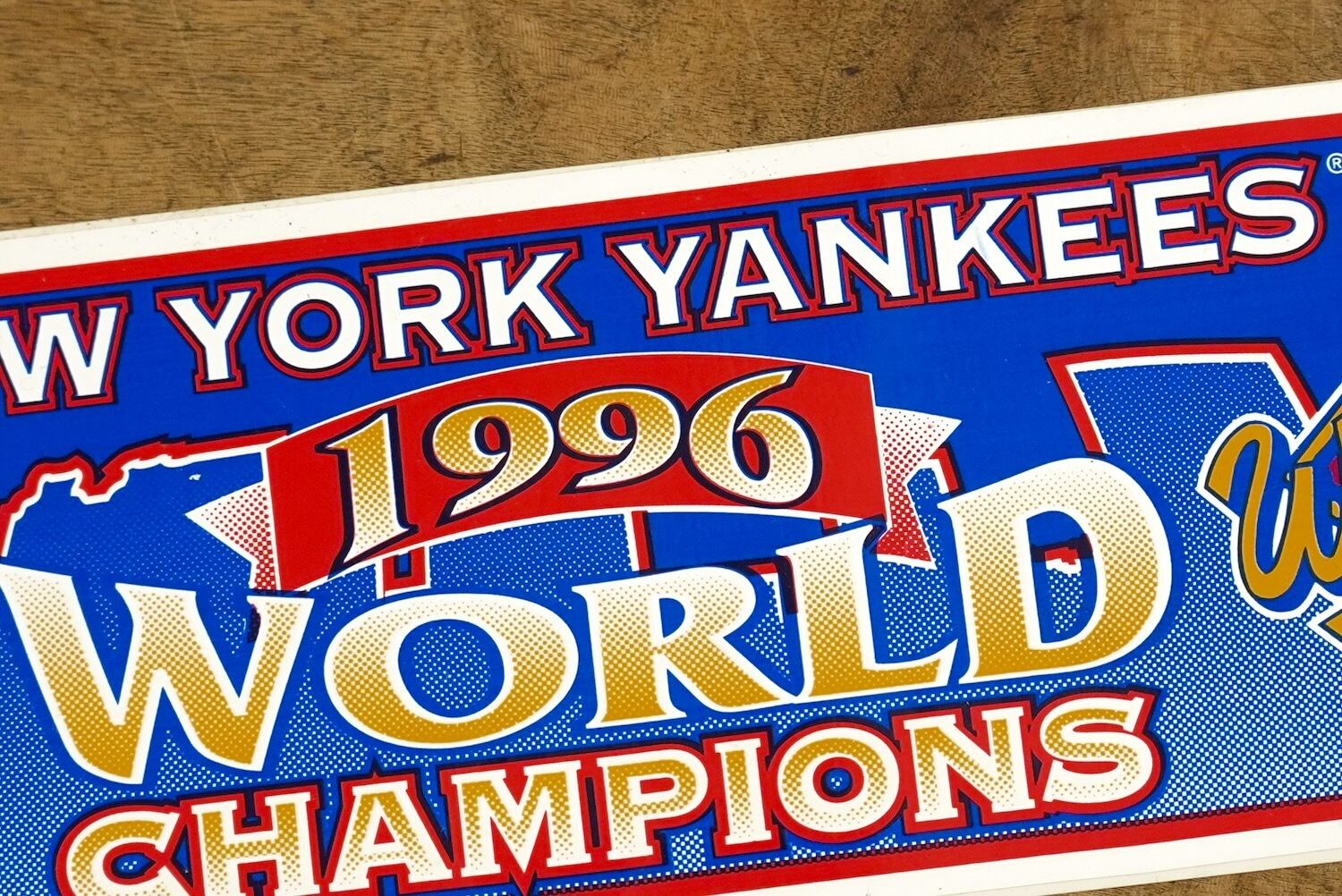 4330M2 New York Yankees 1996 World Champions Vintage Sticker