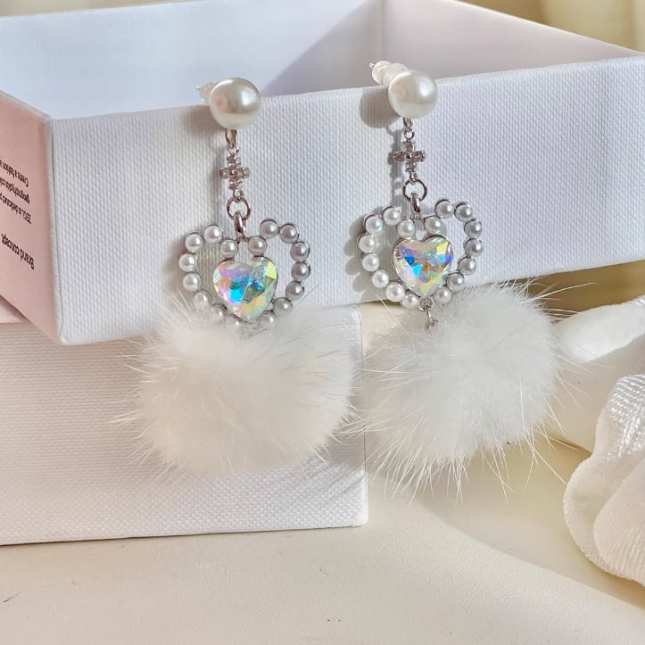 2種／ハートファーピアス・イヤリング ・65835 | sucrier ( シュクリエ