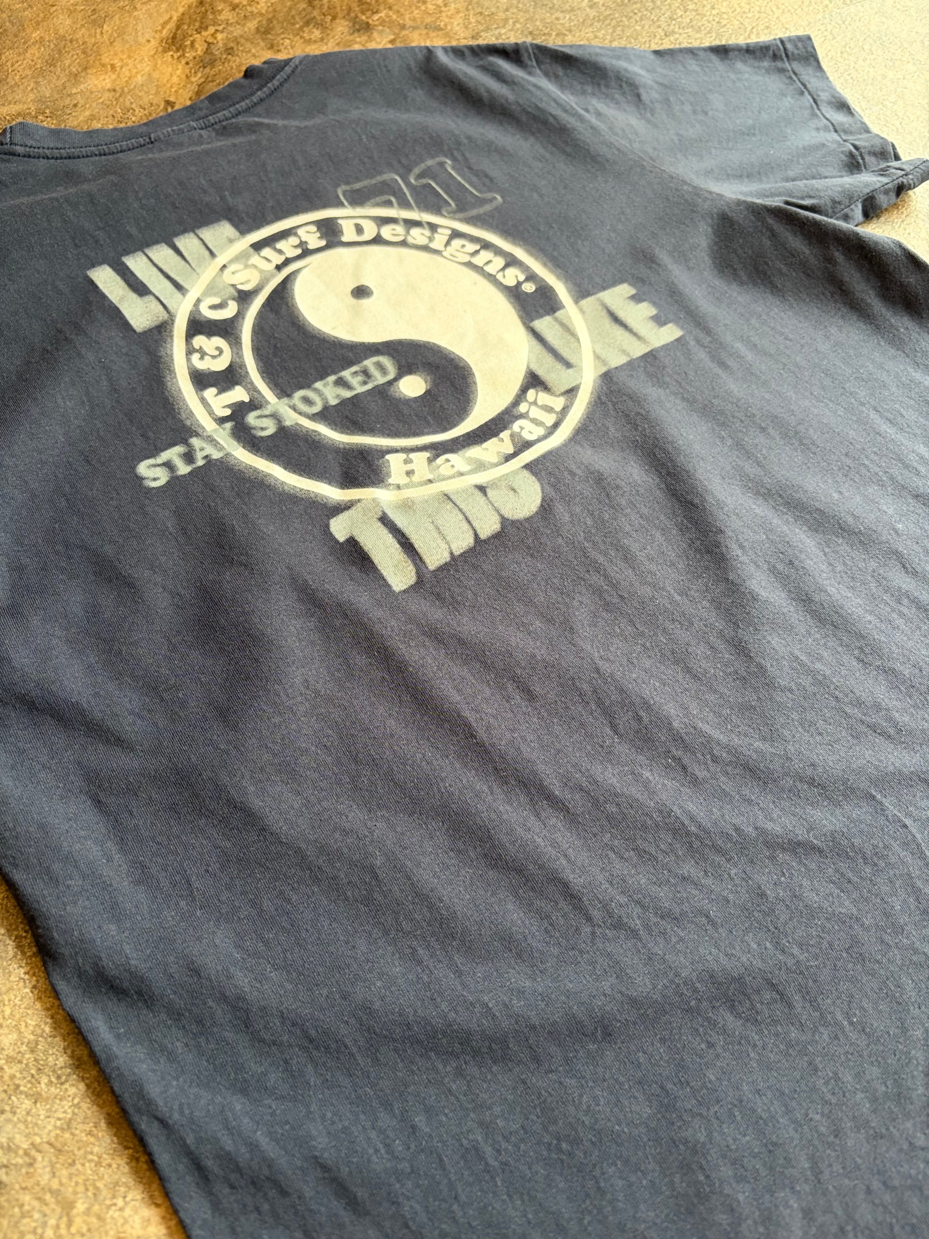 90s T&C Surf Designs Hawaii 陰陽 プリント Tシャツ | enishi vintage