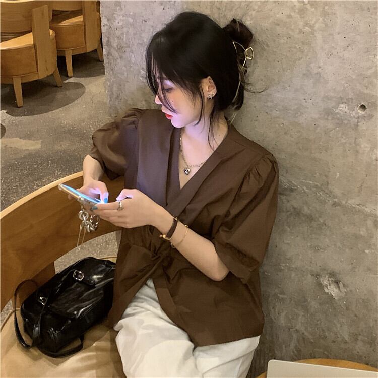 シャツ サマー薄手スリーブホワイト 夏物 1号婦人25636904749