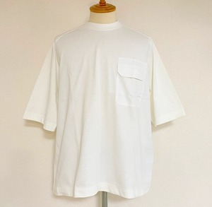 VORTEX 8oz Command Sweater Like Half Sleeve T-shirts with Flap Pocket　Off White