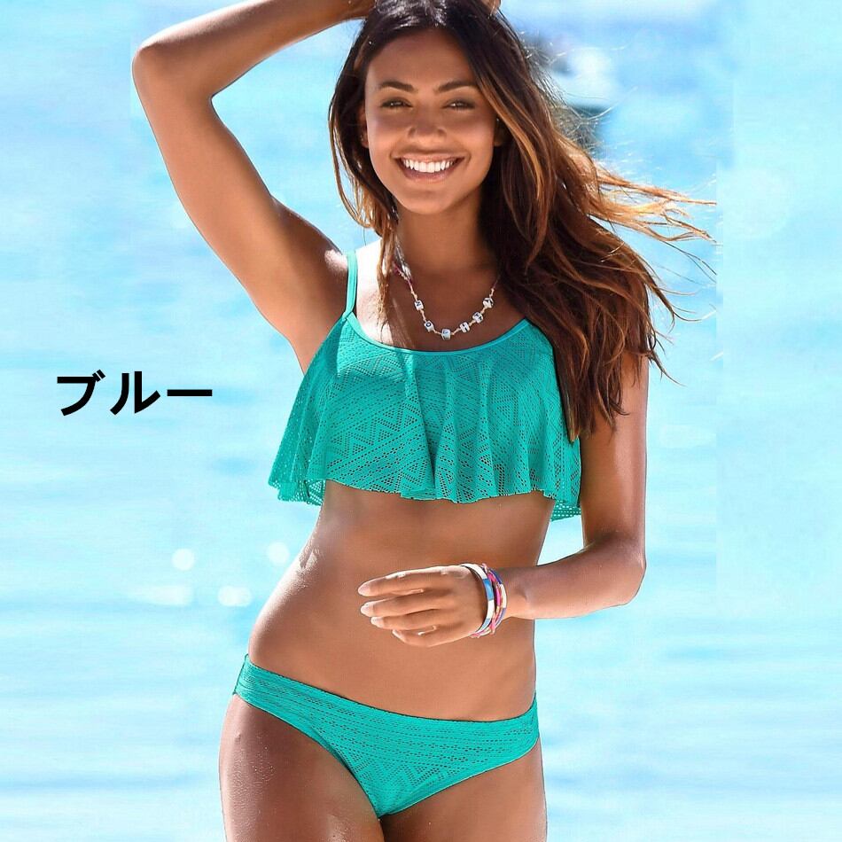 大きめサイズ、水着 レディース 体型カバー 2点セット 日焼け