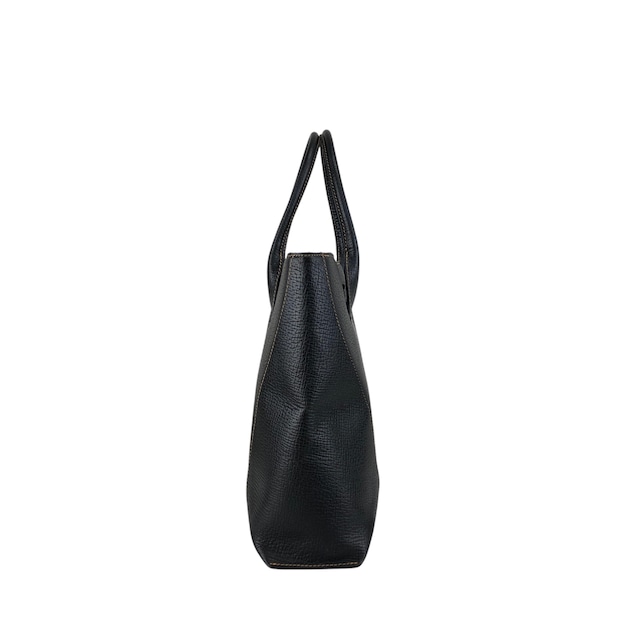 LOEWE ロエベ ハンドバッグ ブラック ロゴ型押し レザー トートバッグ 2WAY vintage ヴィンテージ オールド pfe4su