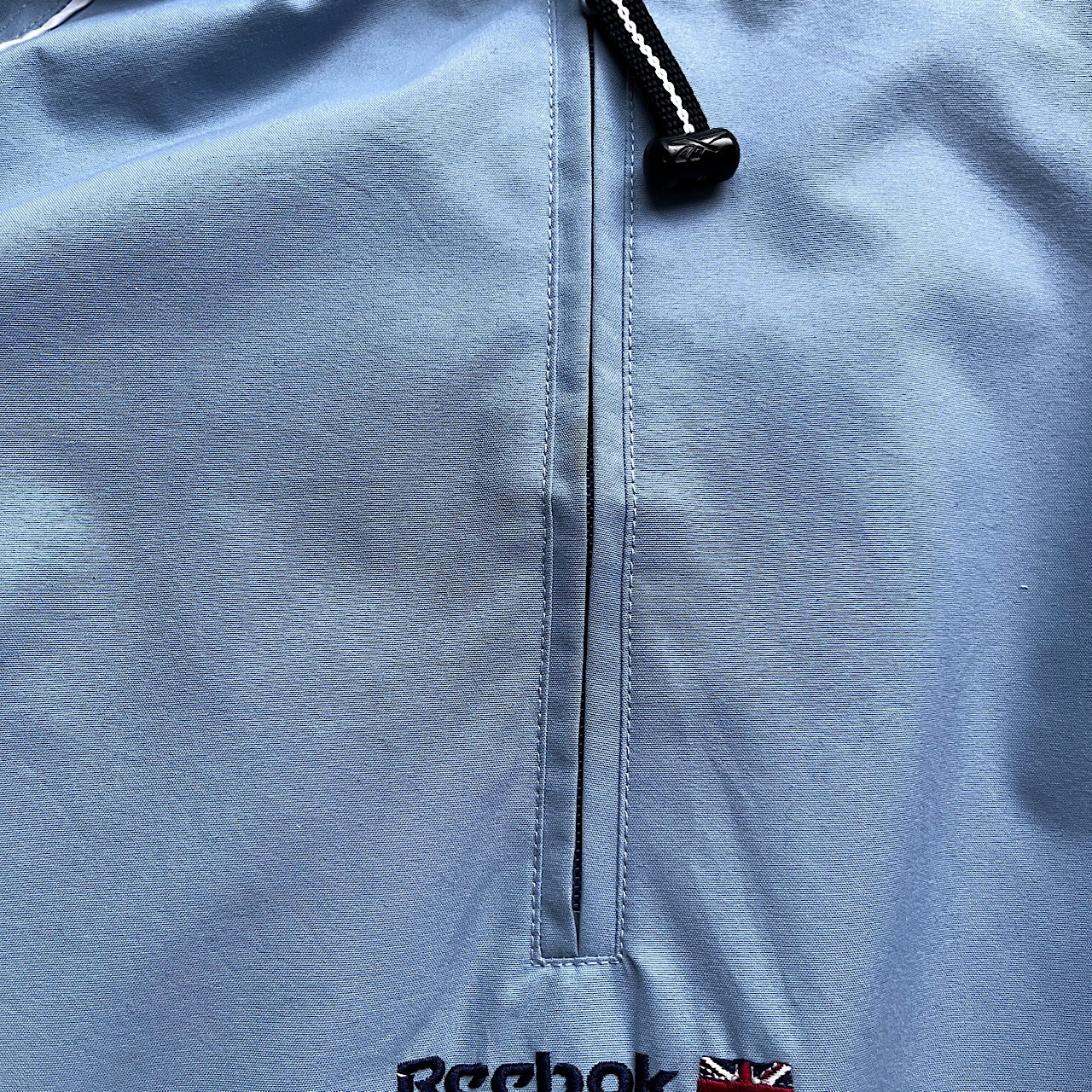 00年代 Reebok リーボック センターロゴ 刺繍 ポリエステルアノラック 