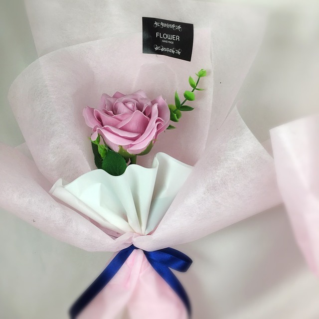 Bigリアル ラブリ一輪ラッピング Orignal Soap Flower Binu Hana Bigリアル ラブリ一輪ラッピング Orignal Soap Flower Binu Hana