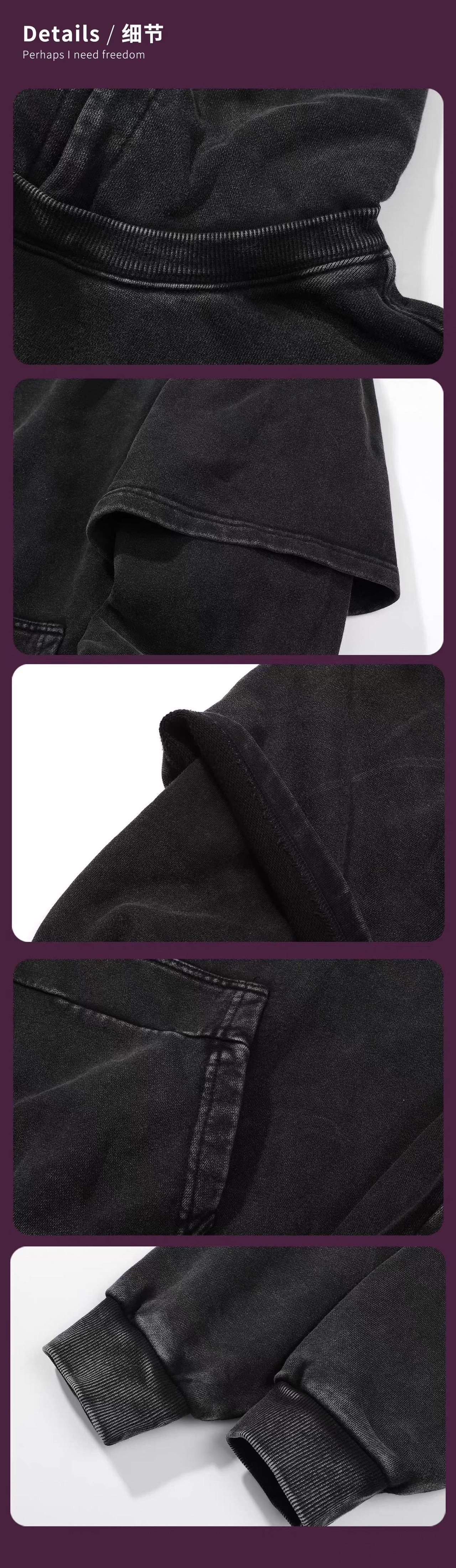 JIYEIND  ウォッシュフェイクツーピースパーカー