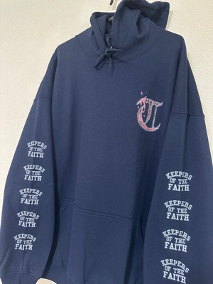 "TERROR KEEPERS OF THE FAITH" Pullover Hoodie / Navy