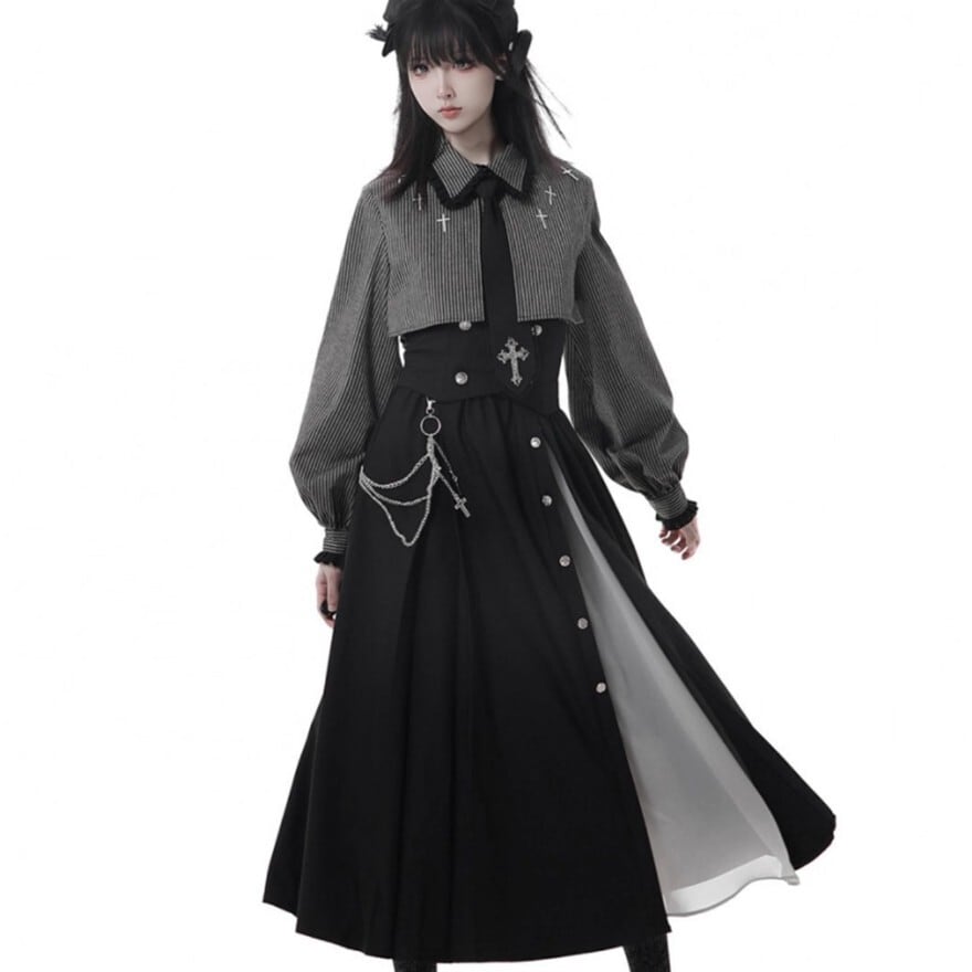 【地雷系・サブカル女子に】 コルセット ハイウエスト pinksavior