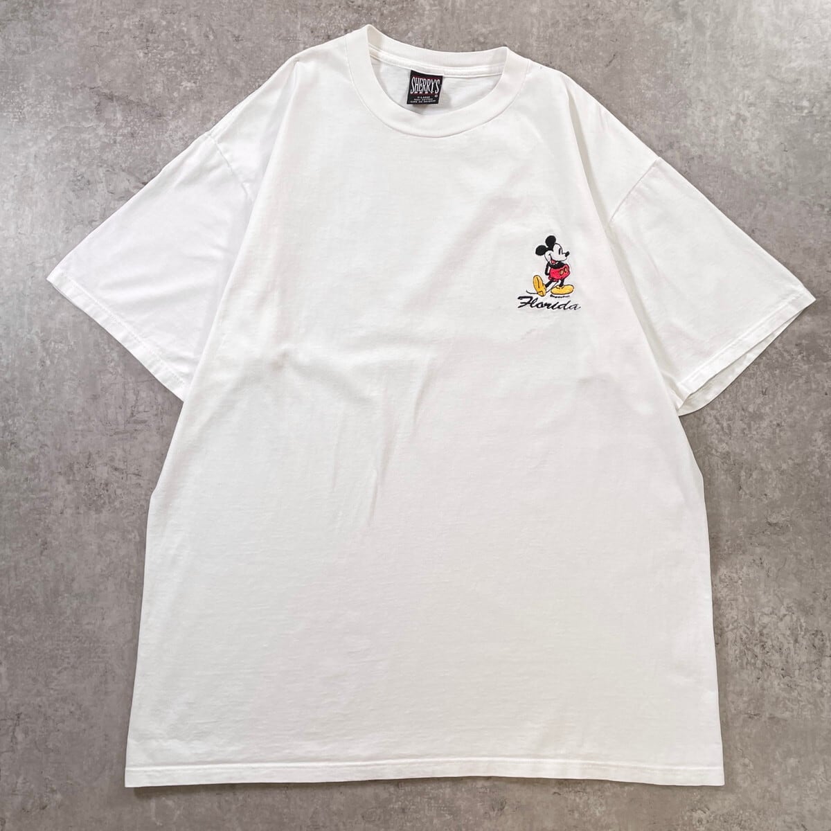 90年代 USA製 MICKEY MOUSE ミッキーマウス キャラクターTシャツ ワン
