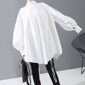 Back Long Drawstring Tops / バッグロング ドローストリング トップス