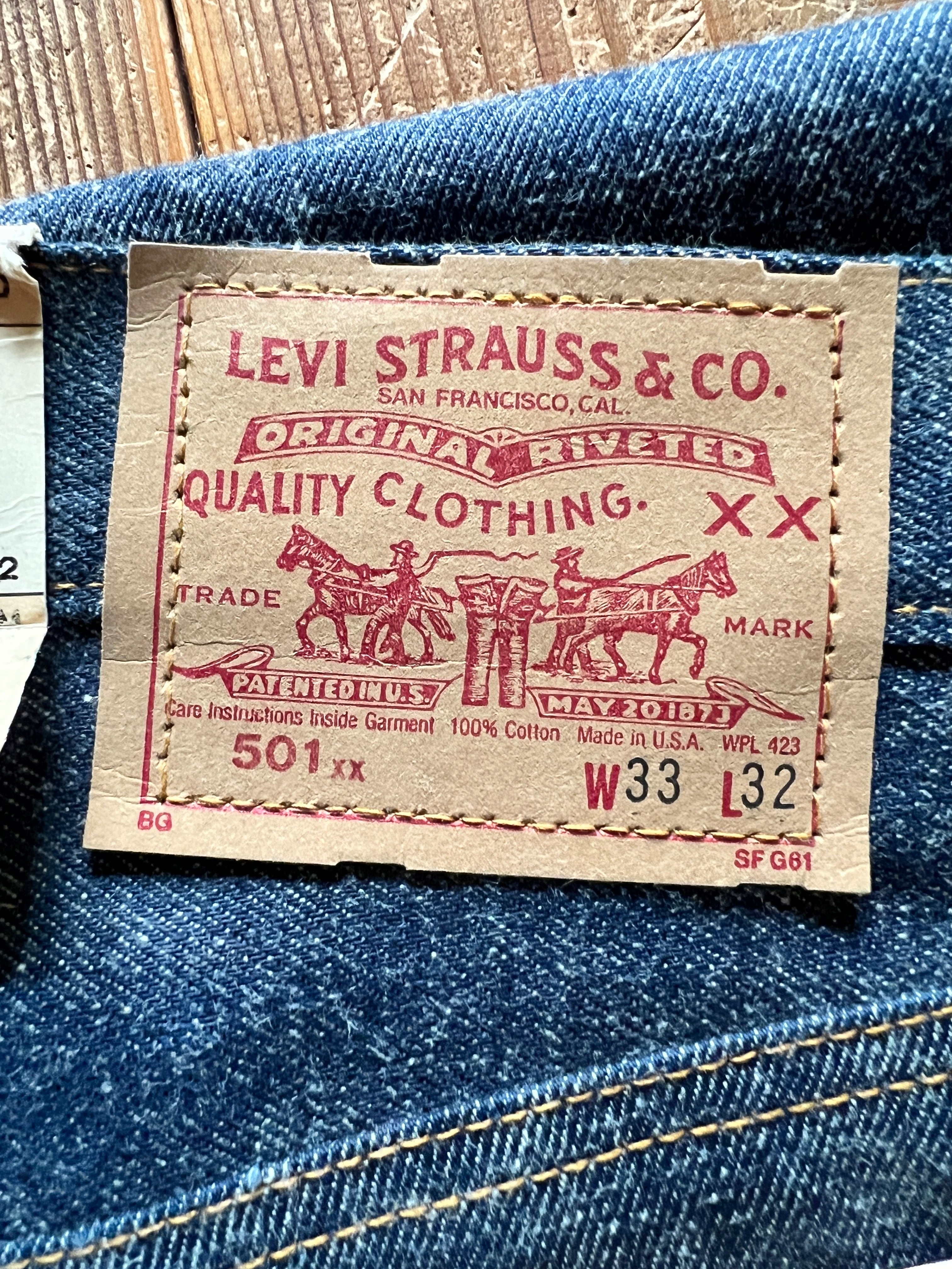 80's Levi's 501 デニムパンツ DEADSTOCK 表記(33×32) USA製