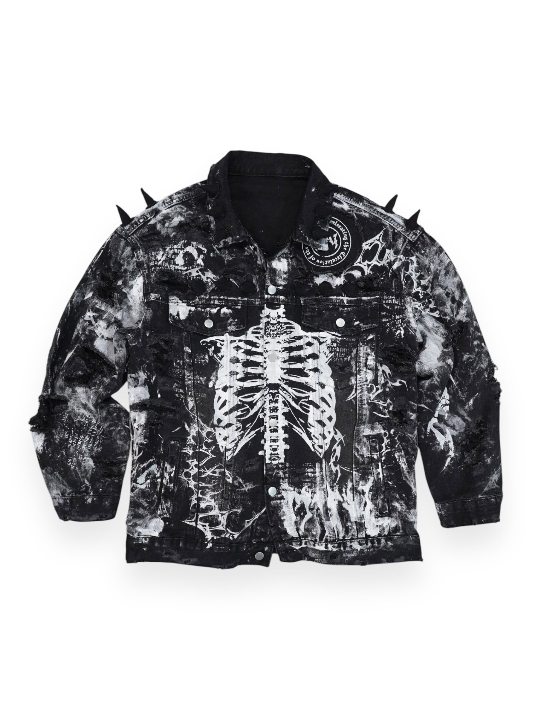 【RUPTIVEY(RTY)】graphic paint denim jacket"刻崩"