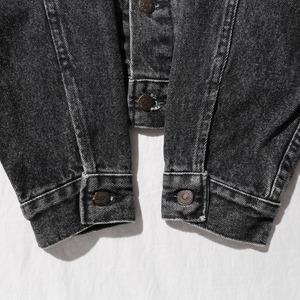 極美品 M 89年 70507-4858 先染めブラック デニムジャケット Levi’s リーバイス