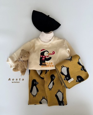 【Aosta】ネネパンツ ペンギン 70~110cm 2025 WINTER 韓国子供服