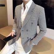 double breasted british suit jacket 00214