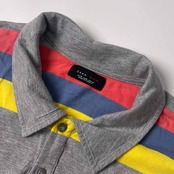 ZARA MAN ザラマン ボーダー 半袖 ポロシャツ XL/マルチ メンズ