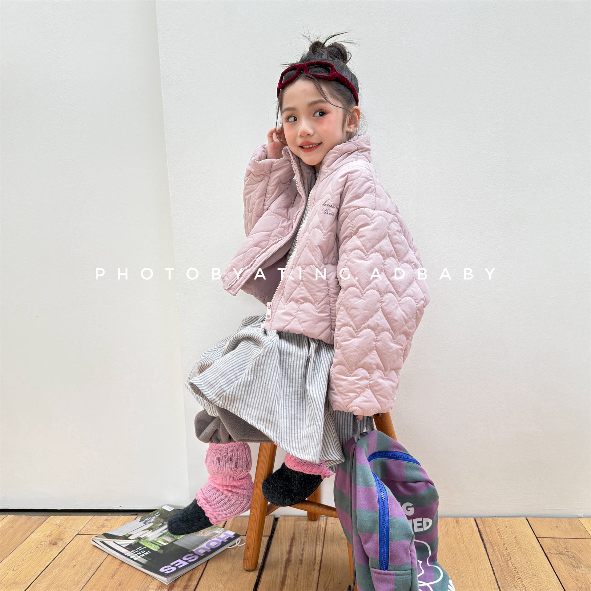 ハートキルティングショート丈アウター