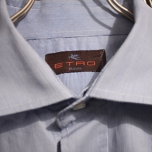 ETRO Wide Spread Collar Shirt